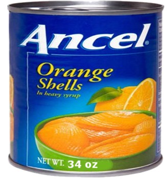 Ancel Orange Shells in Syrup 34 oz